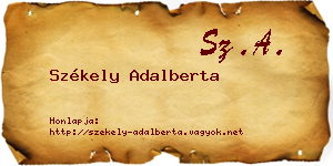Székely Adalberta névjegykártya